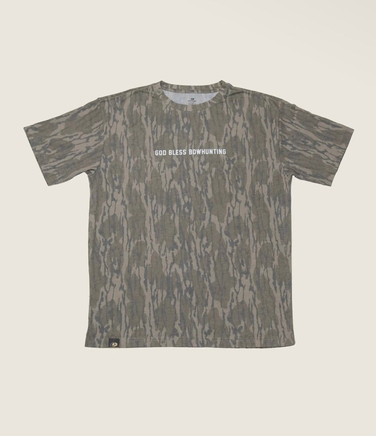 God Bless Bow Hunting Bottomland Camo Tee