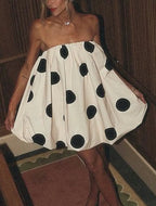 The Dot After Dark Mini Dress