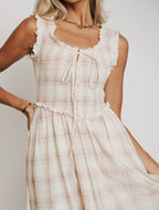Willow Check Midi Dress