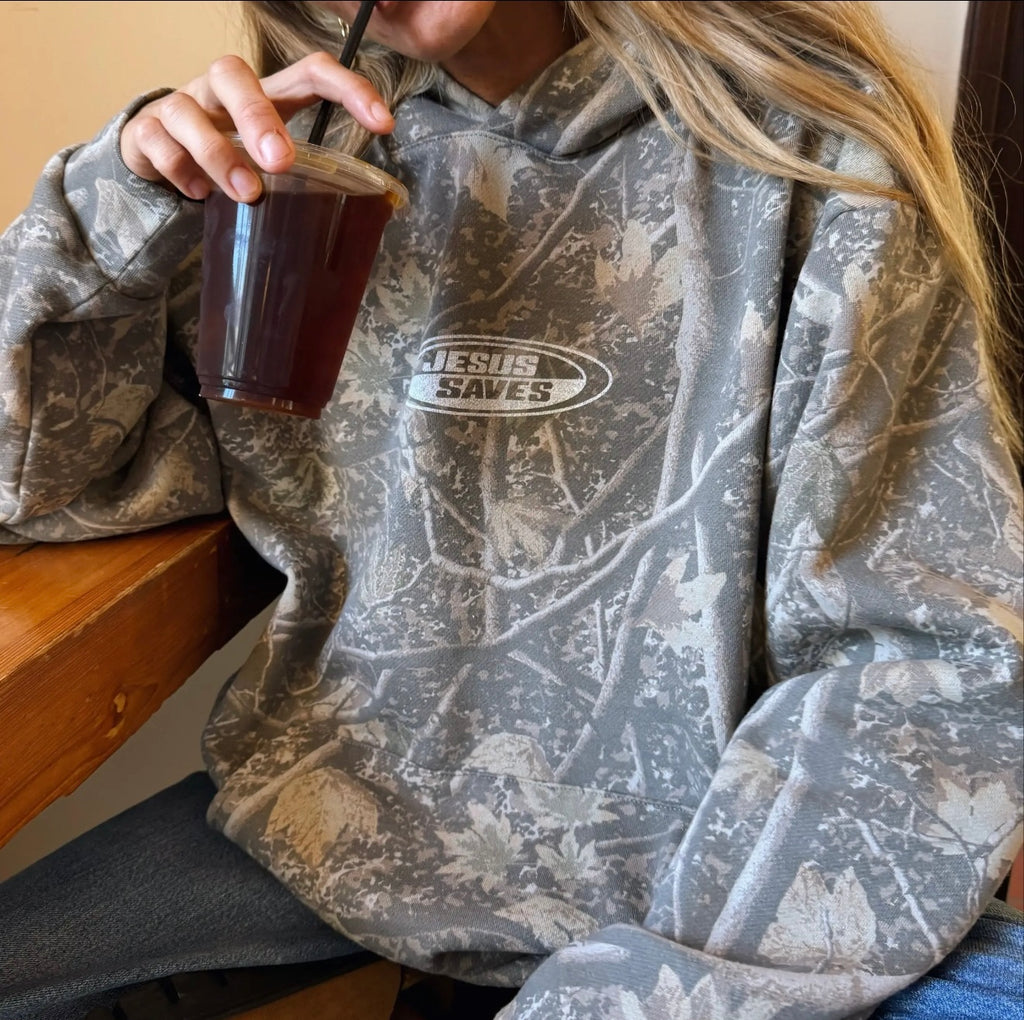 Saved by Grace Camo Hoodie