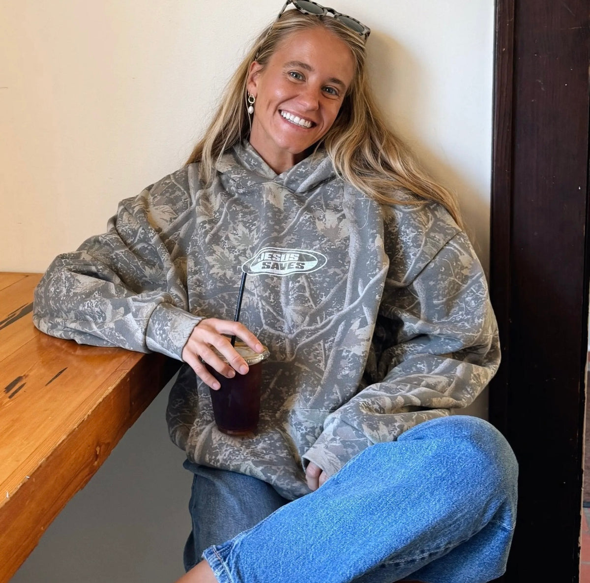 Saved by Grace Camo Hoodie