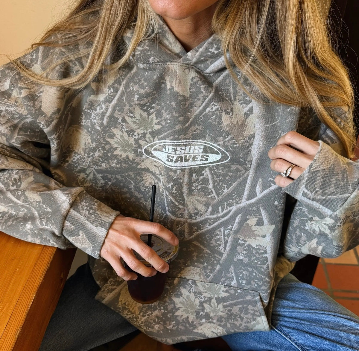 Saved by Grace Camo Hoodie