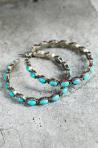 Turquoise Tide Hoops