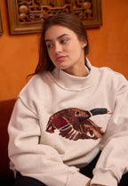 Mallard Manor Embroidered Mockneck 🦆