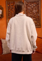 Mallard Manor Embroidered Mockneck 🦆