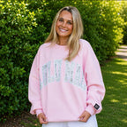 Lulu Mac Blush Varsity Crewneck
