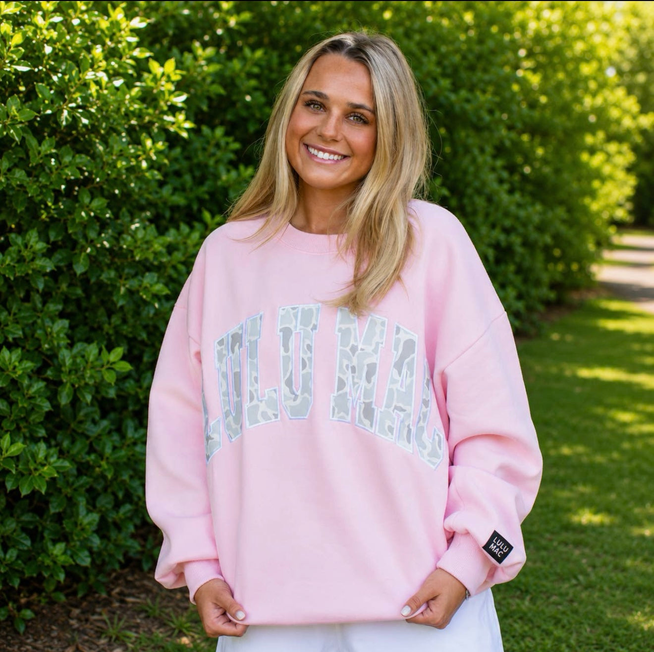 Lulu Mac Blush Varsity Crewneck