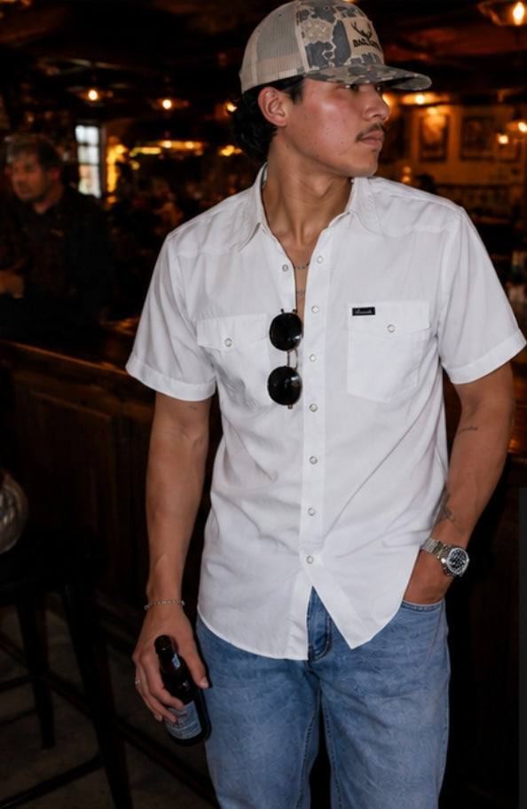 Last Call Button down