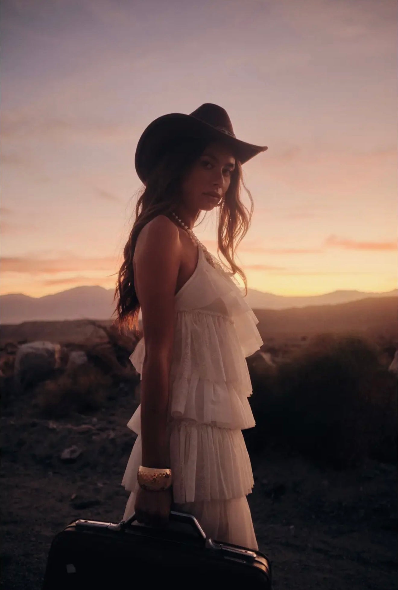 Desert Moon Ruffle Dress