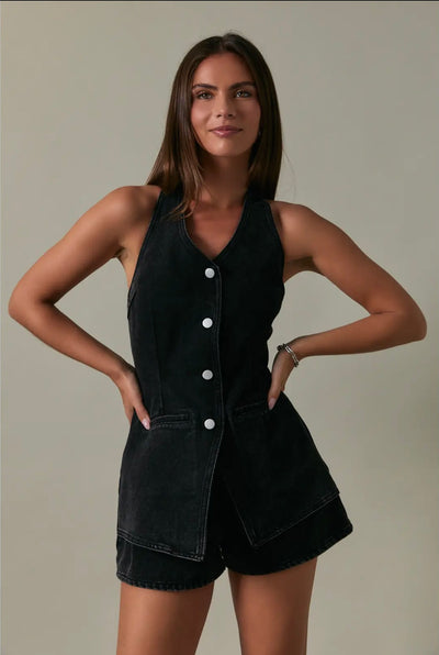 Midnight Charm Romper