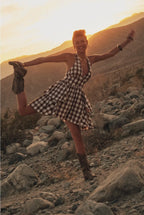 Brown Sugar Gingham Dress