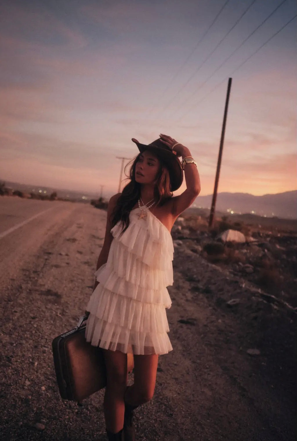 Desert Moon Ruffle Dress