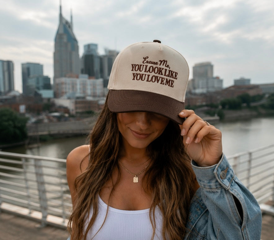 Excuse Me, You Look Like You Love Me Premium Snapback Hat