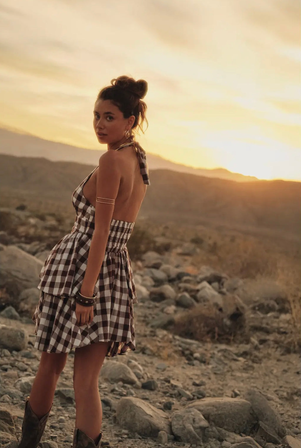 Brown Sugar Gingham Dress