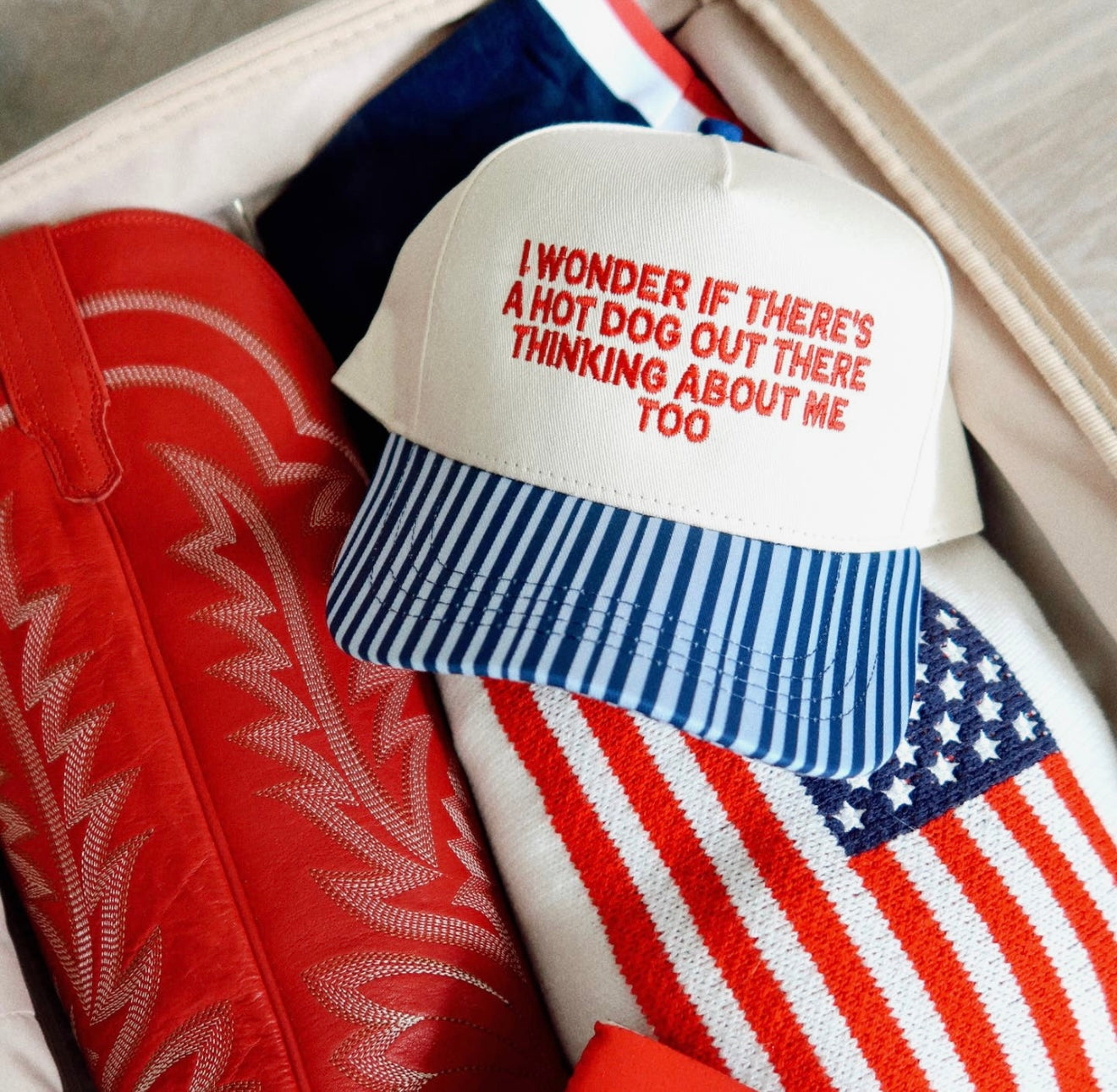 Hot Dog Thoughts Hat