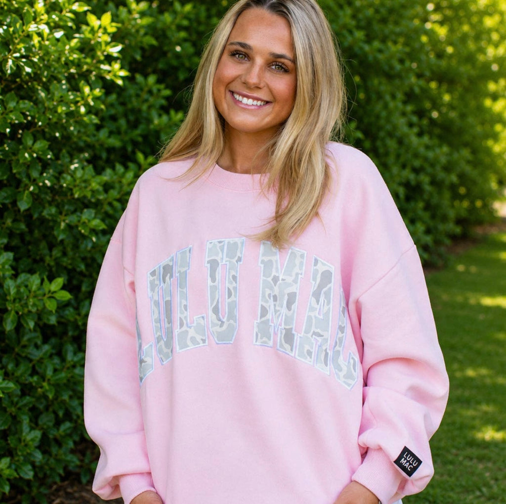 Lulu Mac Blush Varsity Crewneck