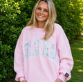 Lulu Mac Blush Varsity Crewneck