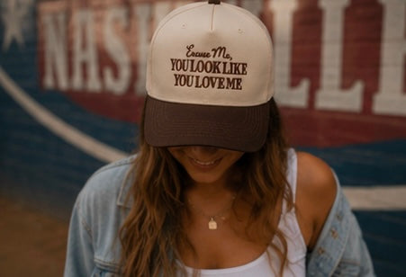 Excuse Me, You Look Like You Love Me Premium Snapback Hat