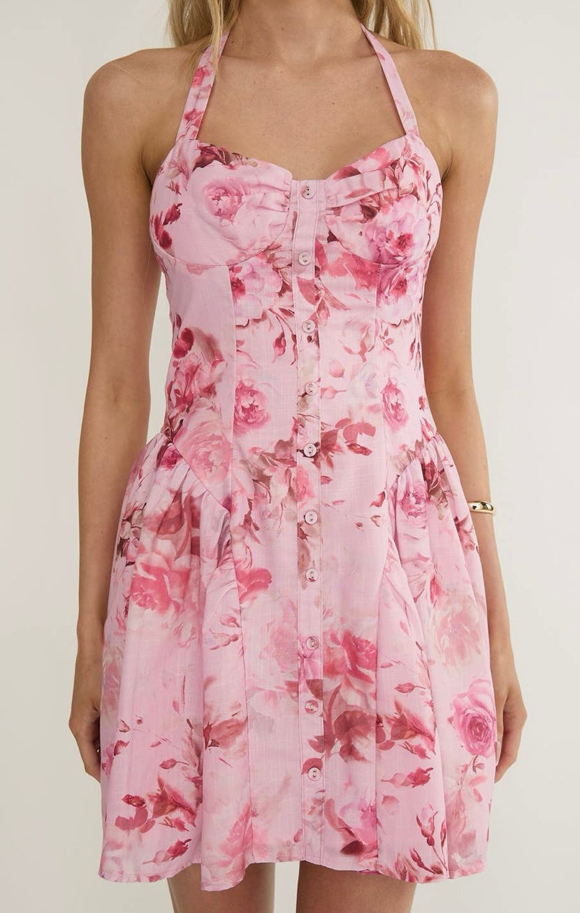 Rosé Garden Mini Dress