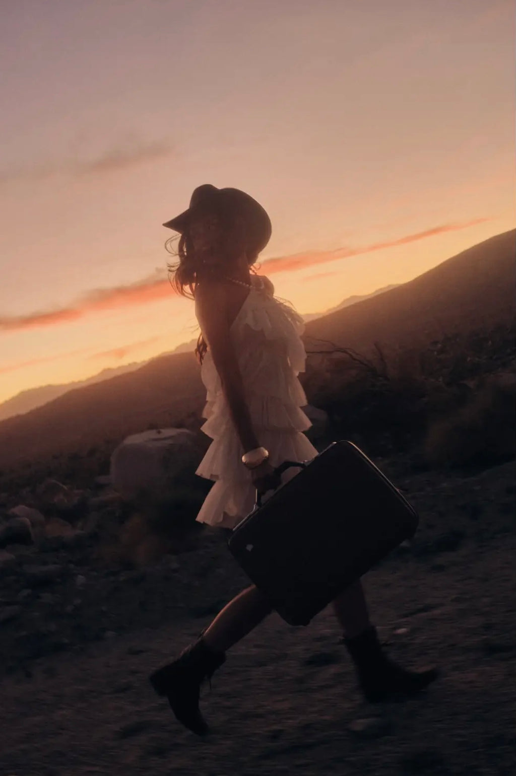 Desert Moon Ruffle Dress