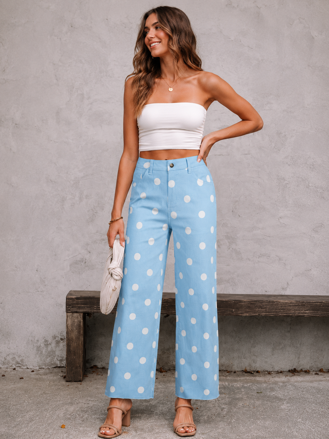 Bluebell Polka Dot Pants
