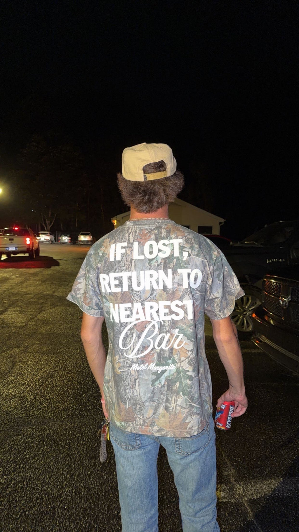 If Lost, Return to Nearest Bar Camo Tee