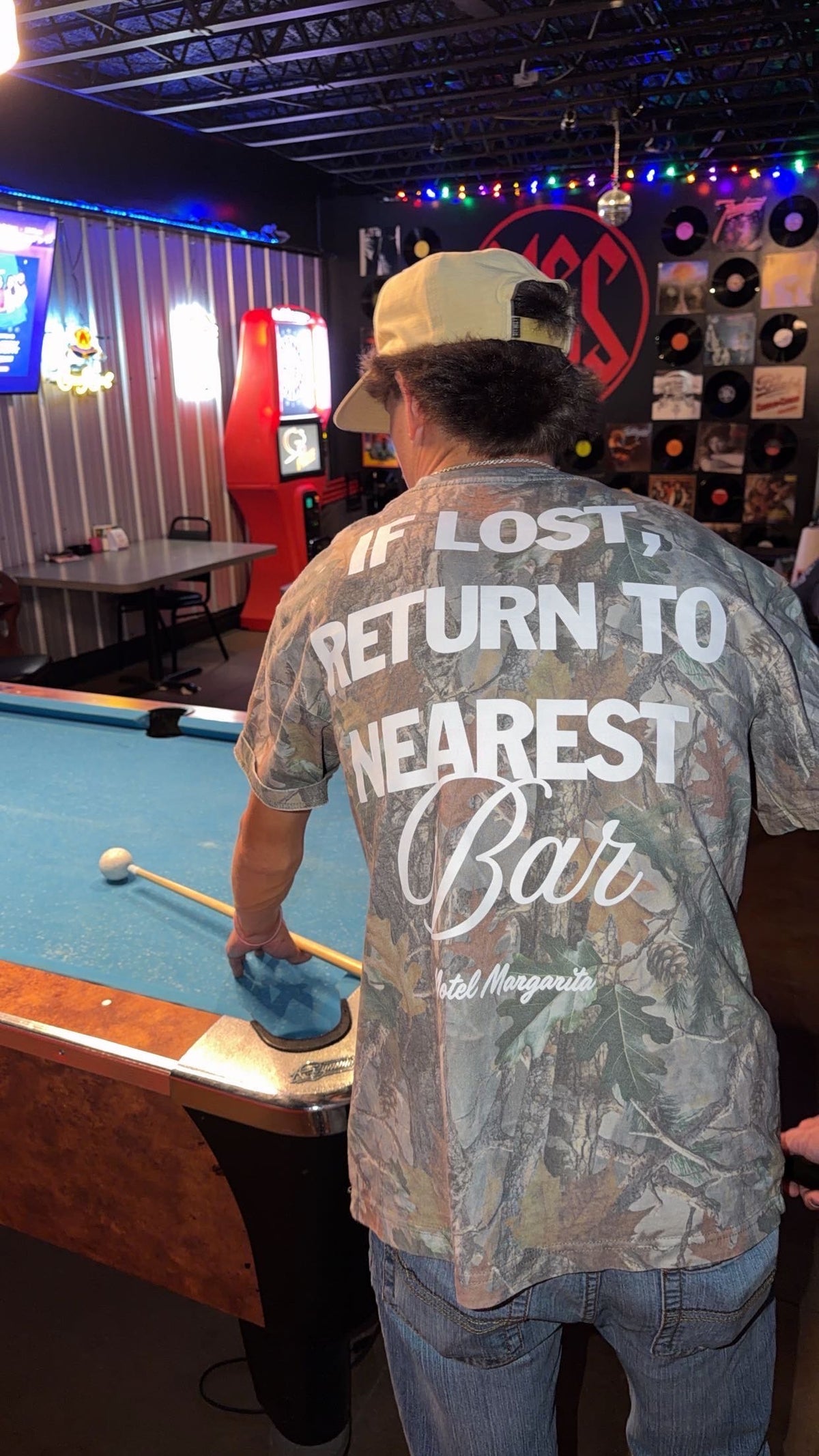 If Lost, Return to Nearest Bar Camo Tee