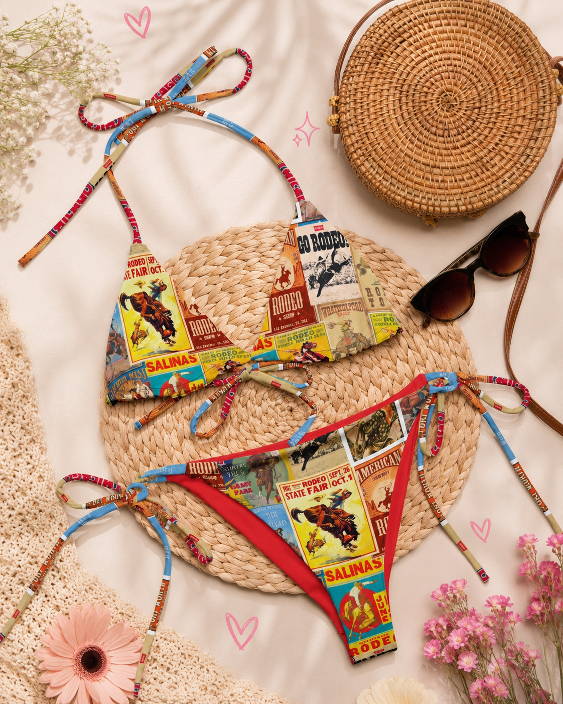Vintage Rodeo Babe Bikini