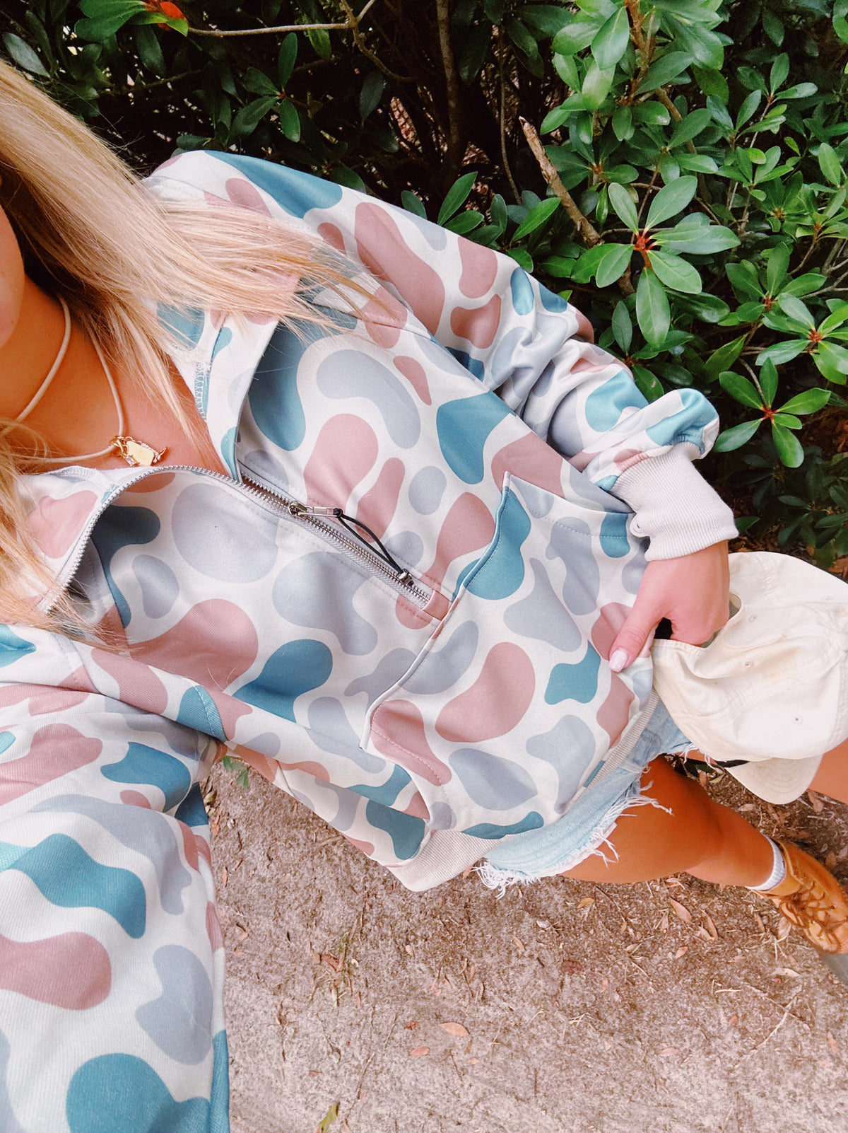 The Bluewater Camo Quarter Zip