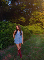 Boots & Buckles Denim Dress