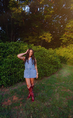 Boots & Buckles Denim Dress