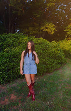 Boots & Buckles Denim Dress