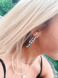 Turquoise Tide Hoops