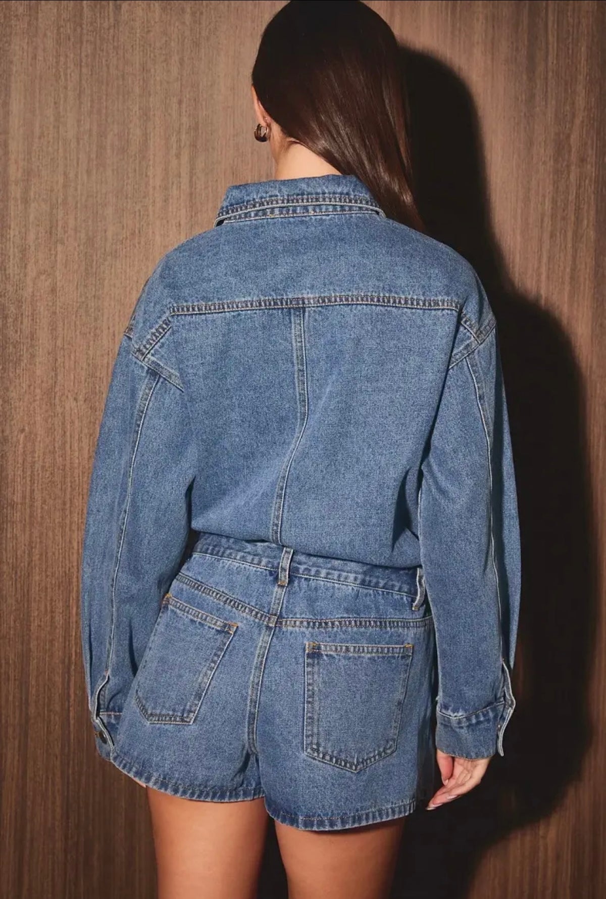 Downtown Darling Denim Romper