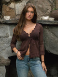 The Cocoa Kiss Crochet Cardigan