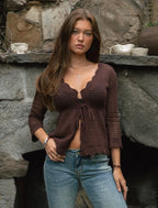 The Cocoa Kiss Crochet Cardigan