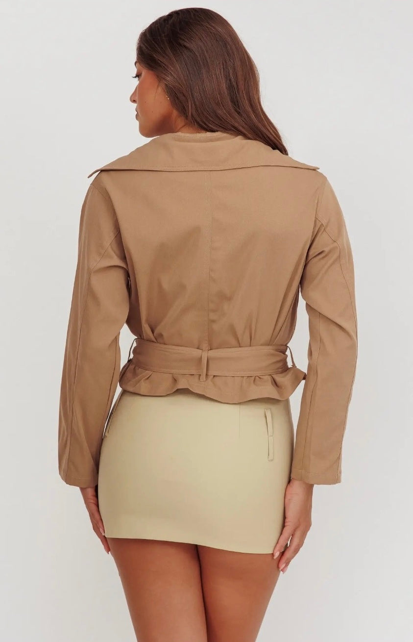 The Hampton Cropped Trench Jacket