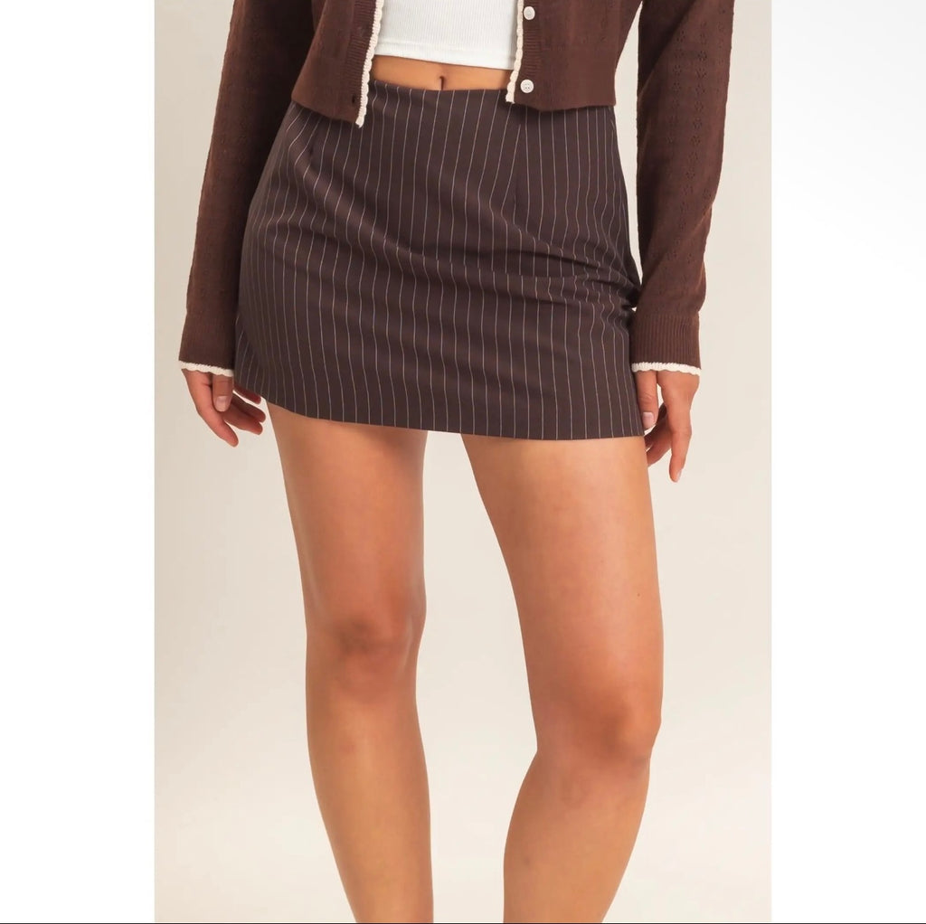 The Uptown Pinstripe Skort