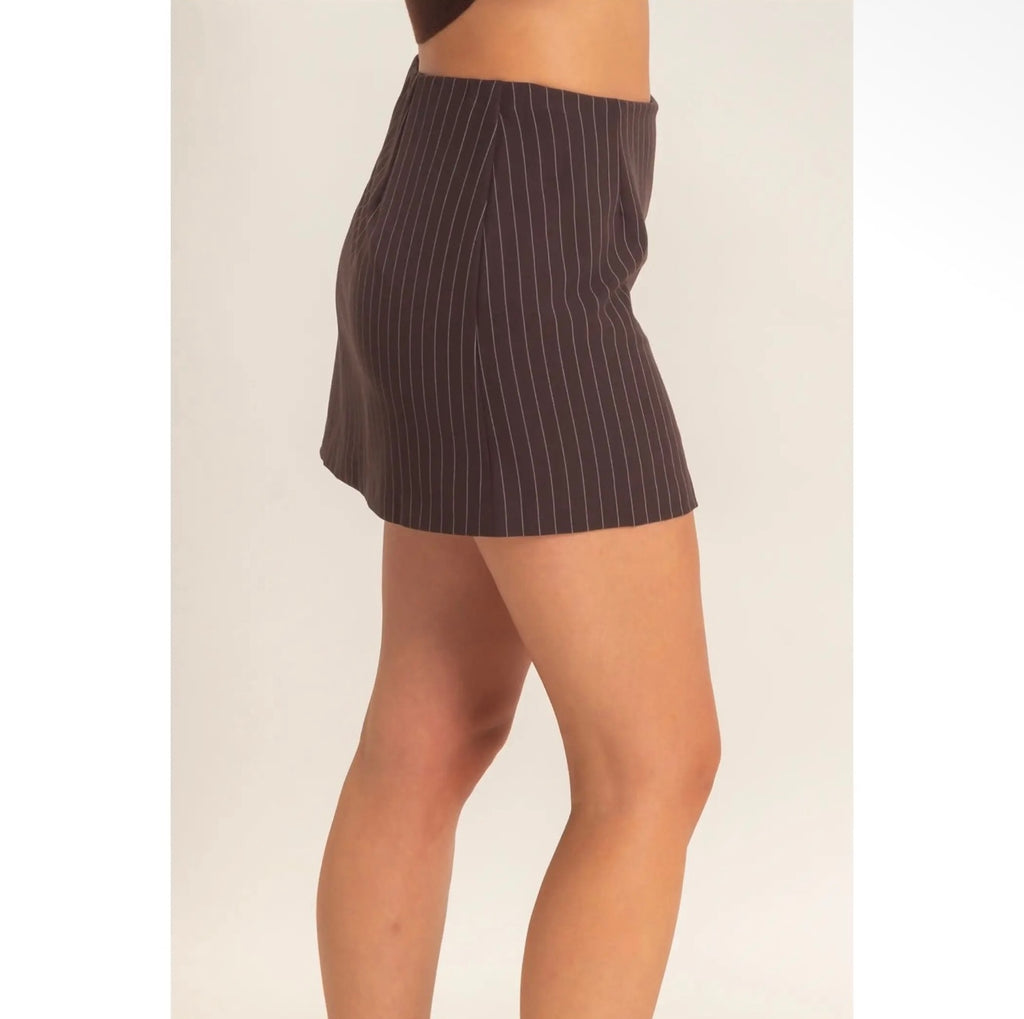 The Uptown Pinstripe Skort