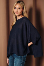 The Navy Hampton Poncho