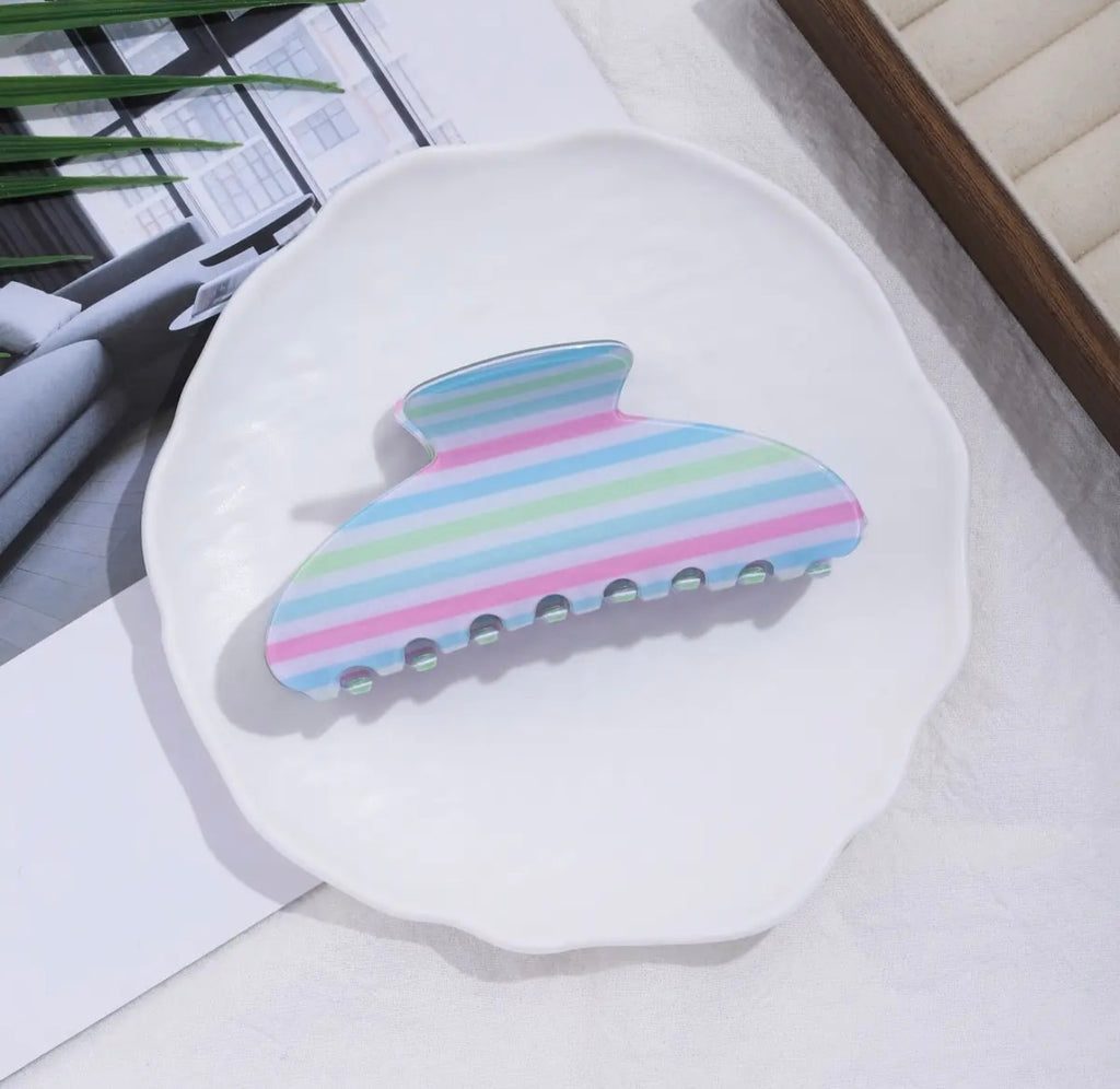Sunday Stripes Claw Clips