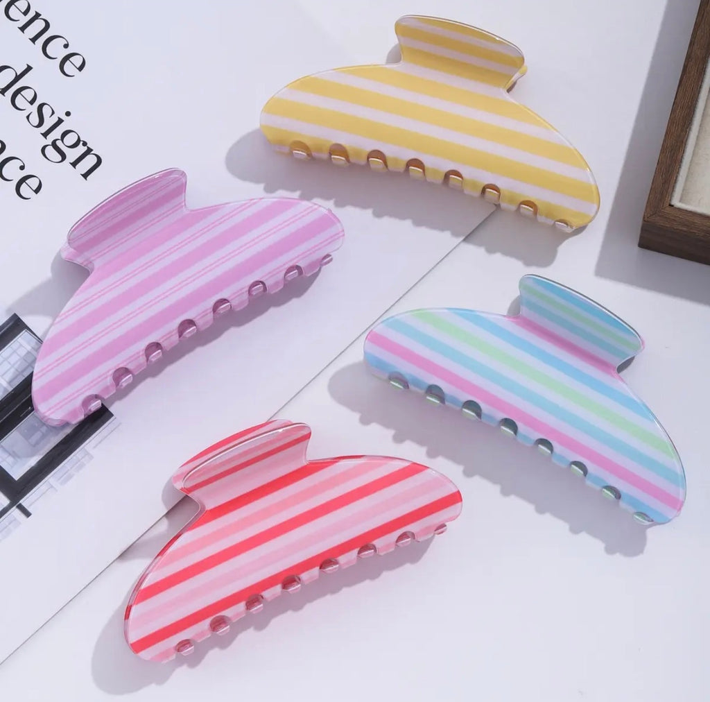 Sunday Stripes Claw Clips