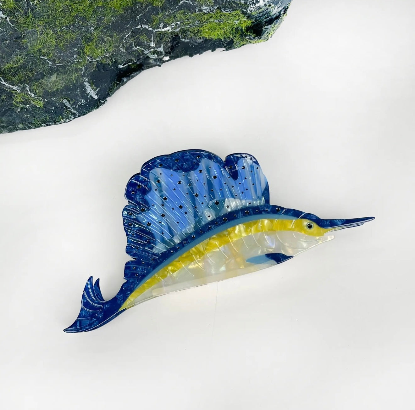Blue Marlin Statement Claw Clip