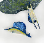 Blue Marlin Statement Claw Clip