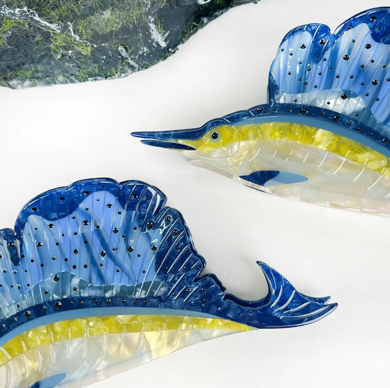 Blue Marlin Statement Claw Clip