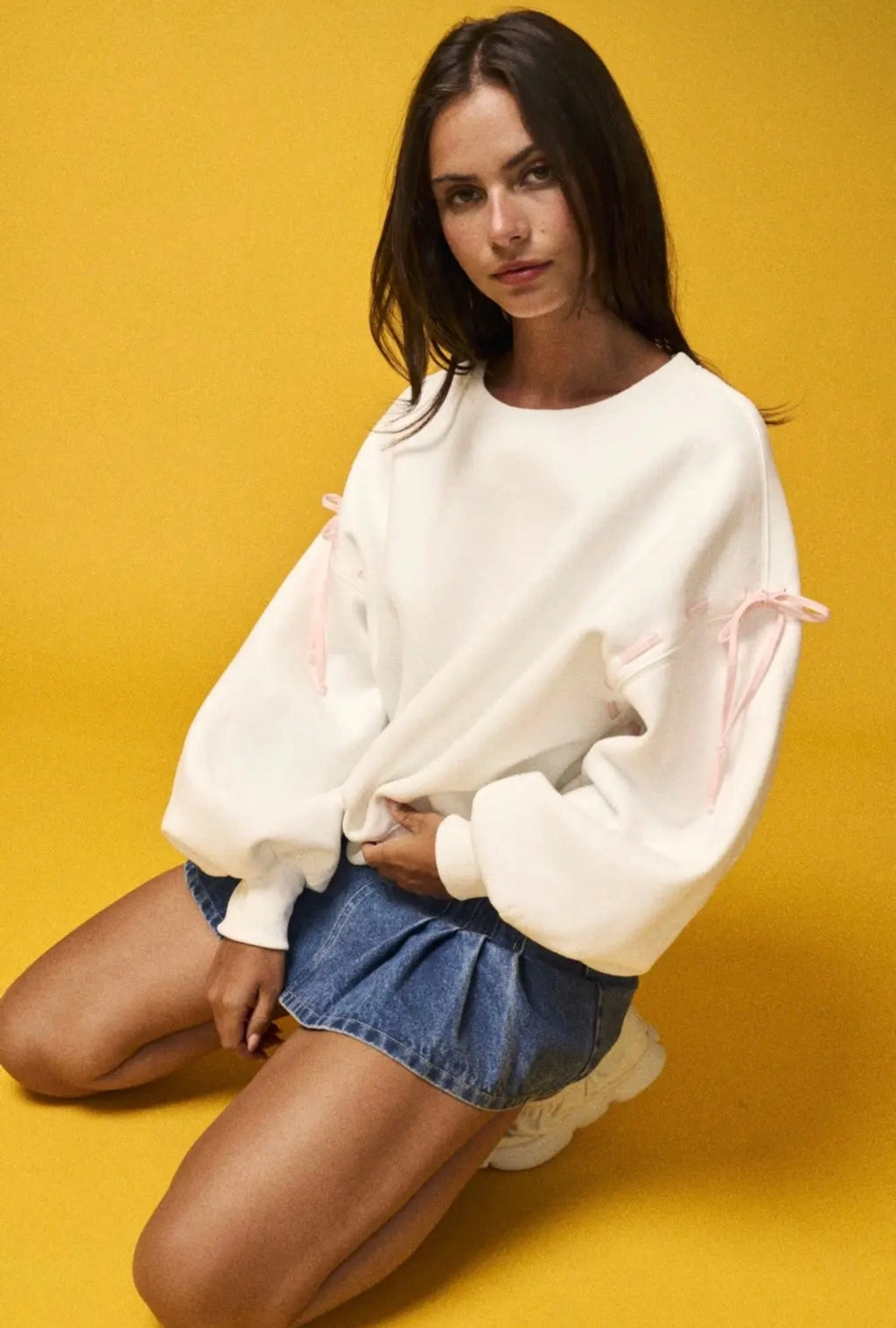 Sweetheart Ribbon Sweatshirt