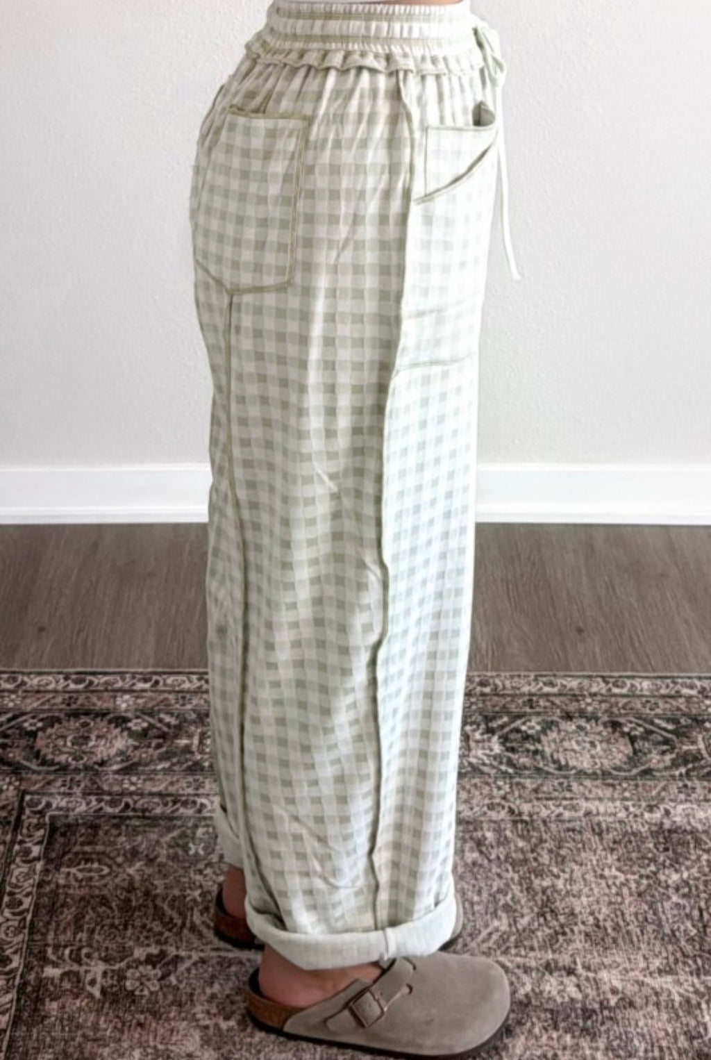 Meadow Gingham Cargo Pants