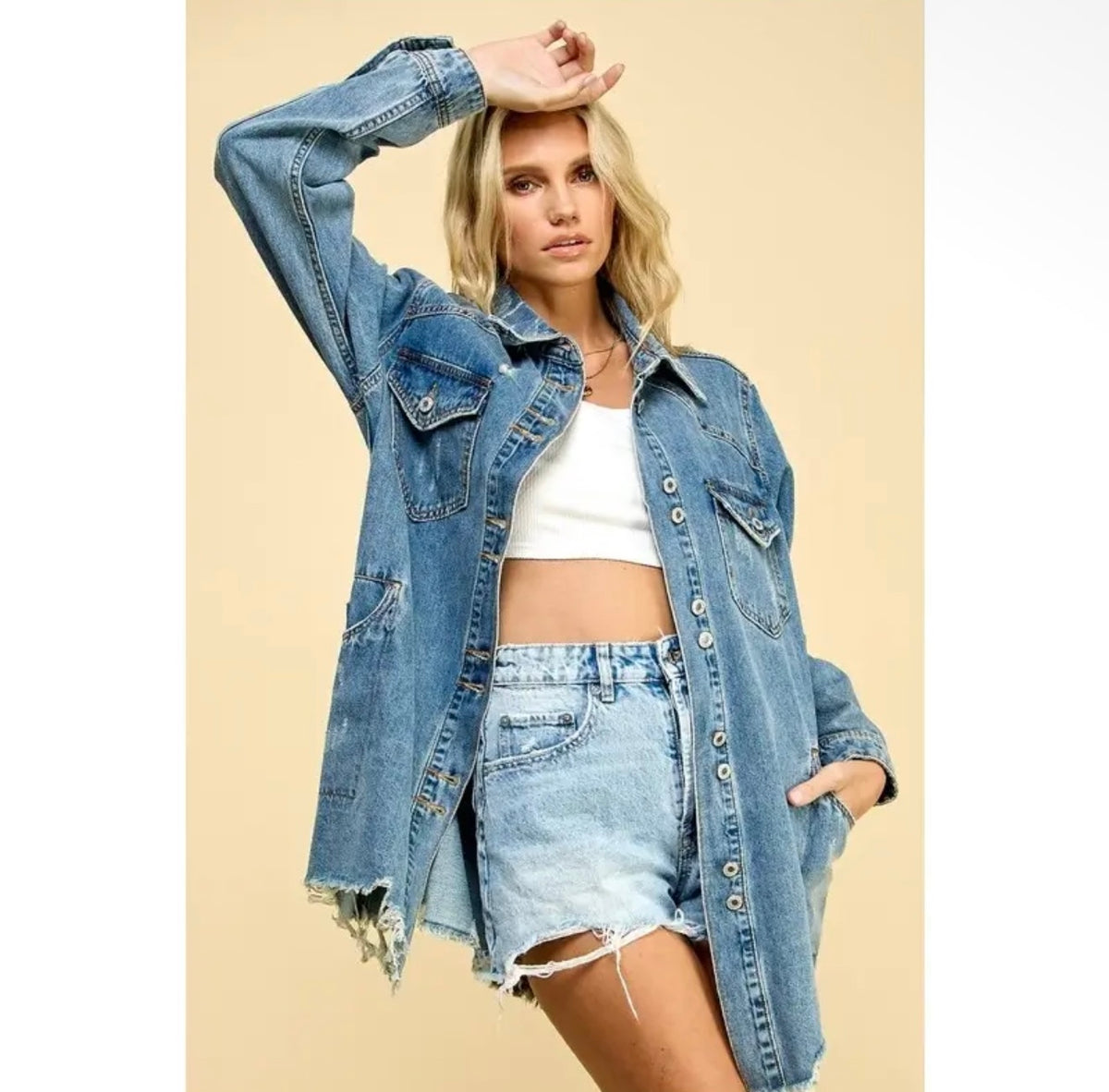 Denim Utility Long Sleeve
