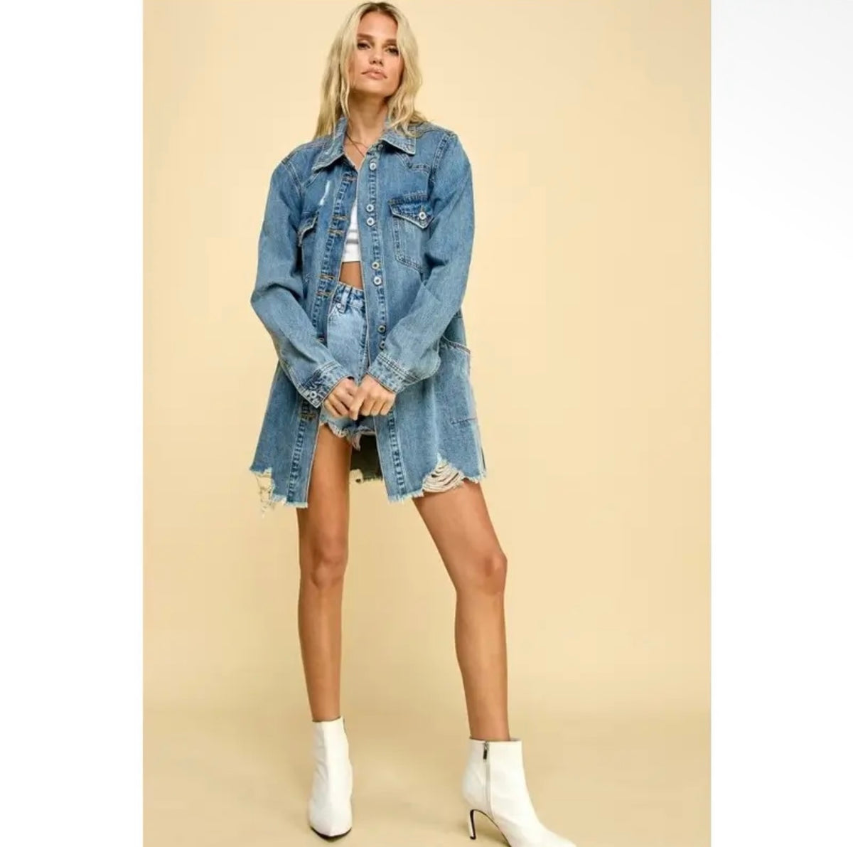 Denim Utility Long Sleeve