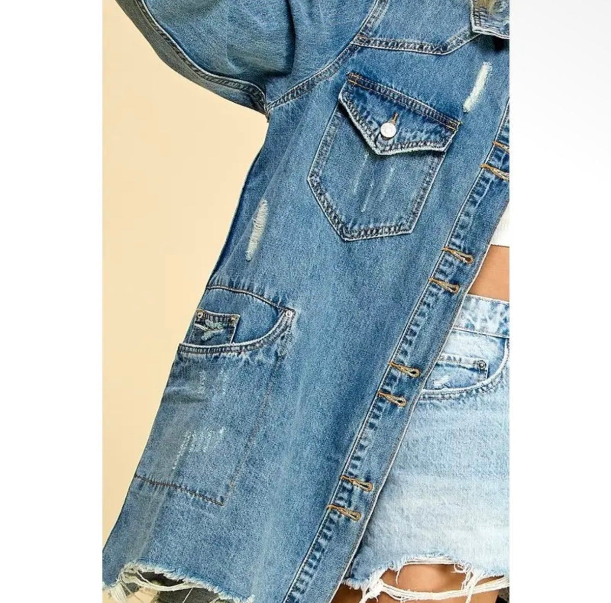 Denim Utility Long Sleeve